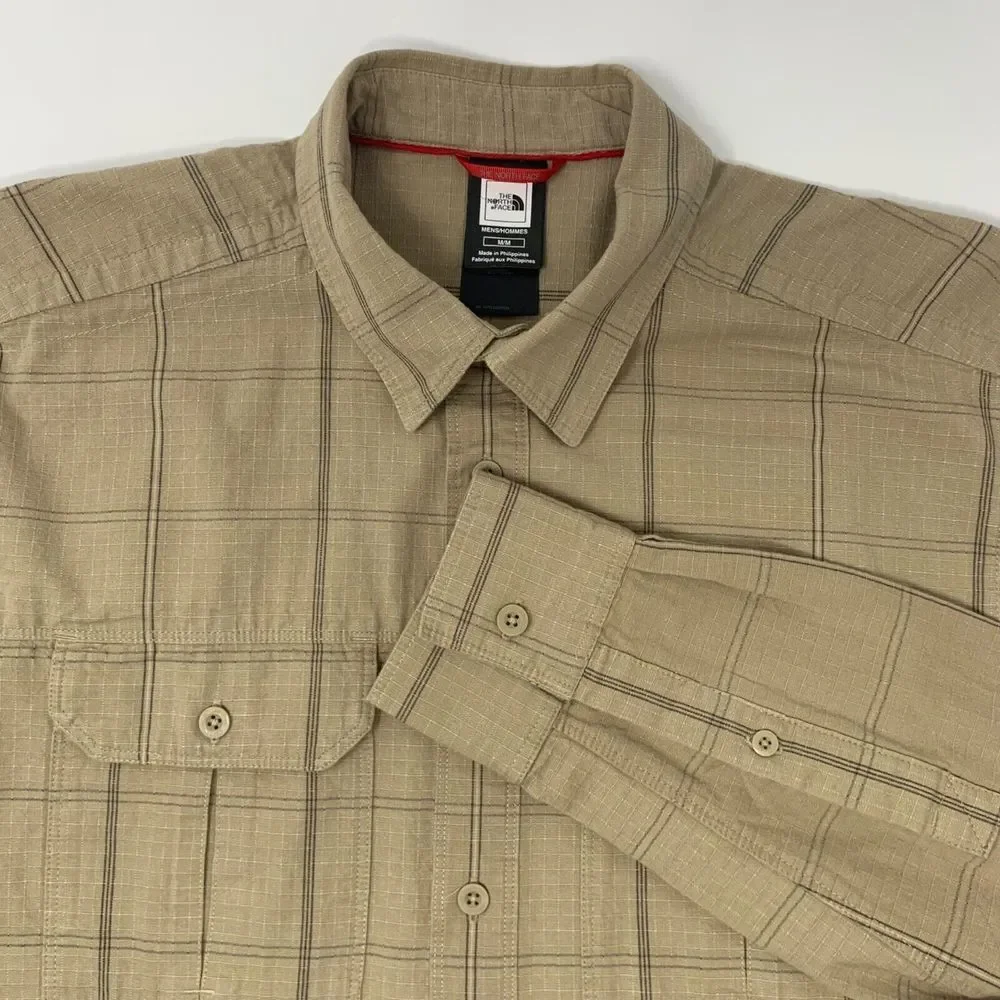 The North Face Men's Shirt Long Sleeve Button Up Chest Pockets‎ Size M
